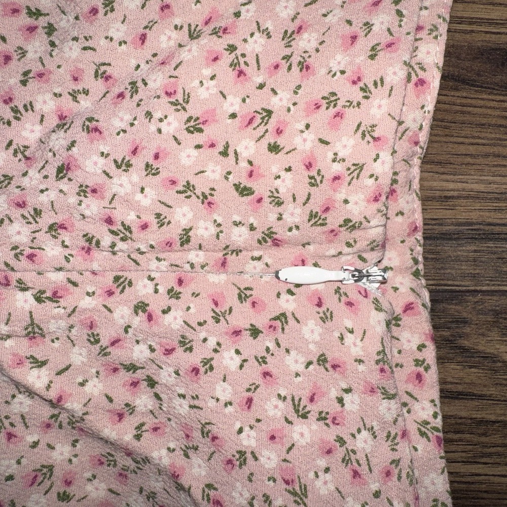 Brandy Melville Midi Pink Floral Skirt Y2K Cottage Women's One Size Long - Picture 5 of 6